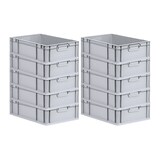 thumbnail of PROREGAL Eurobox NextGen Grip | HxBxT 17x40x60cm | 34 Liter | Griffe geschlossen | Glatter Boden | Eurobehälter, Transportbox, Transportbehälter