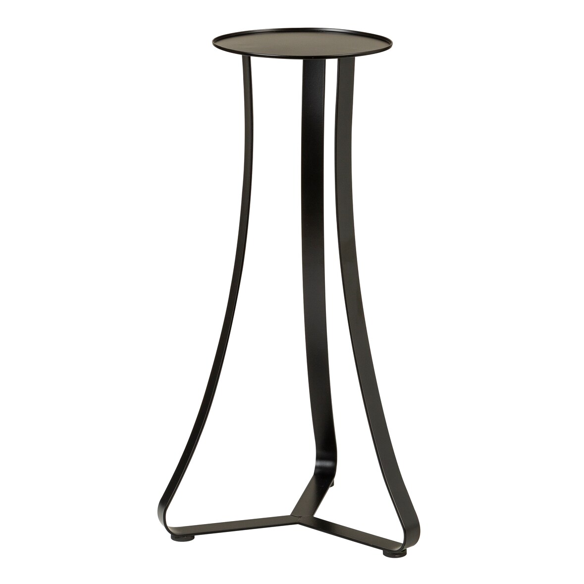 Scheurich Paris 51, Pflanzenständer/Blumenständer/Blumentopfständer aus Metall Farbe: Satin Black, 24 cm Durchmesser, 51,4 cm hoch, 29,6 l Vol.