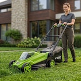 thumbnail of 20V snoerloze grasmaaier Breedte 32 cm 30 liter opvangbak Wordt verkocht zonder accu of oplader VITO