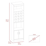 thumbnail of Mueble Bar kava espresso en melamina con Estante para Copas y Gabinete Inferior