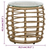 thumbnail of vidaXL 3-delige Bistroset poly rattan eikenkleurig