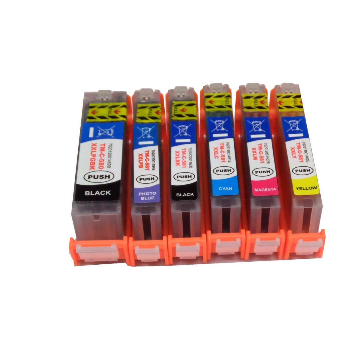 6x Tintenpatronen kompatibel f. Canon Pixma TS-8100 Serie ersetzt Canon PGI-580 und CLI-581 Tintenpatronen
