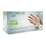 thumbnail of AMPri Eco-Plus Vinylhandschuhe Größe M Size 7-8 weiß nicht steril puderfrei -