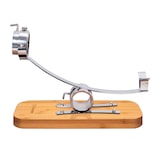 thumbnail of 3 Claveles 01744 - Soporte Jamonero Basculante en Bambú y Cabezal Giratorio en Acero