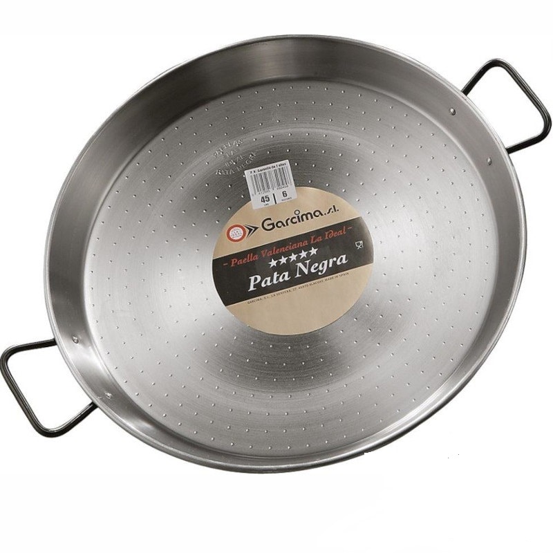 GARCIMA Paellera Valenciana en hierro cepillado Ø 40 cm