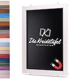 thumbnail of Magnetische Kreidetafel - Magnettafel mit Holzrahmen / Weiß 60x140cm
