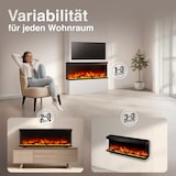 thumbnail of KAMINIO Elektrokamin LEA - Elektrischer 3-in-1 Kamin mit Panoramaview, Heizung, 3D-Flammeneffekt, 12 Flammenfarben, Fernbedienung  - 42 Zoll