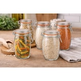 thumbnail of Set van 6 Bolvormige Glazen Weckpotten 1300 ml
