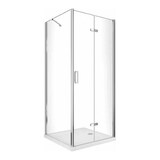 thumbnail of Box Doccia 8mm H195 Lato Fisso Più Anta a Libro Apertura Totale - Cancer - 80x90