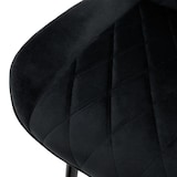 thumbnail of ML-Design Esszimmerstühle 6er-Set Schwarz – Samtstühle mit Rücken- und Armlehnen, stabile Metallbeine, ergonomisch, für Küche und Esszimmer