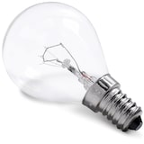 thumbnail of Lampe E14 silber 40W 45mmØ 230V bis 300°C universal für Backofen Kühlschrank
