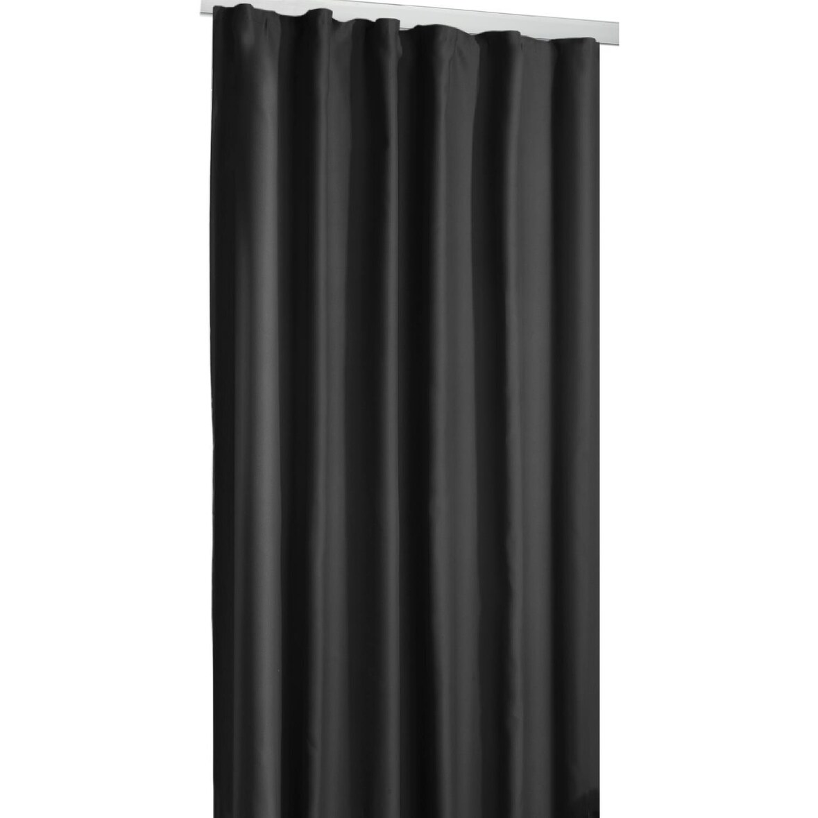 Verdunkelungsgardine Universalband Shadow 135x245 cm Schwarz