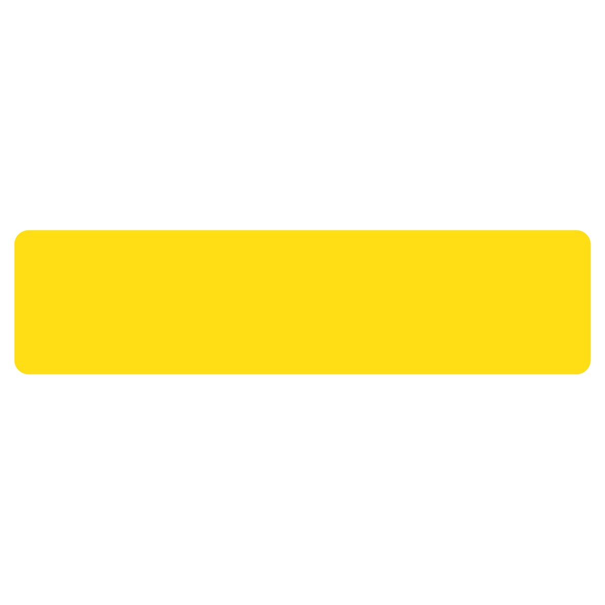Tarifold confezione 10 sticker rettangolari - 20x5 cm, giallo