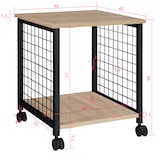 thumbnail of tectake Mesa auxiliar Gary 40x40x48cm  Madera Industrial Clara, Roble Sonoma