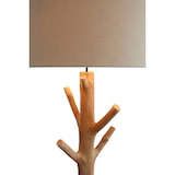 thumbnail of SalesFever Candeeiro de pé 175cm|abajur|quadro tubo de metal madeira flutuante|base madeira Hevea|L30xP30xA175cm|preto–natural–branco