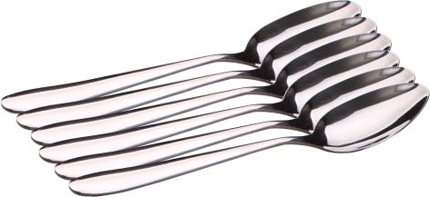 Esslöffel 6er Set Edelstahl großer Löffel Set Küchenlöffel Suppenlöffel : Esslöffel 6er Set