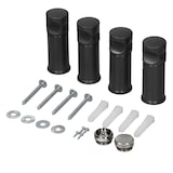 thumbnail of LuxeBath Halterung für Badheizkörper, Anthrazit, gerade & gebogene Modelle, inkl. Montageset, Zubehör für Handtuchwärmer