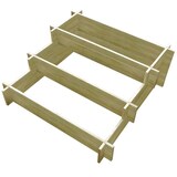 thumbnail of vidaXL 3-stufiger Pflanzkübel 90 x 90 x 35 cm Holz Imprägniert