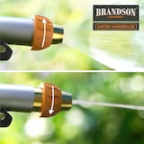 thumbnail of Brandson Garten Handbrause Metall Messing - Gartenbrause - 1/2 Zoll für Gartenschlauch - Pistolengriff mit Halteclip - 170 psi Wasserdruck