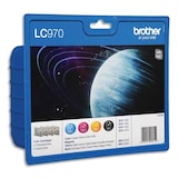 thumbnail of Brother Original LC-970 Druckerpatronen 4er Multipack BK/C/M/Y (LC970VALBP)