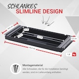thumbnail of bümö Schreibtisch Organizer Schublade aus Metall in schwarz mit Schreibwareneinsatz - Unterbau Ablage einfach unter dem Tisch montierbar,