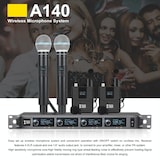 thumbnail of Système Microphone Sans Fil UHF 4 Canaux Pour Événements Et Concerts YONIS