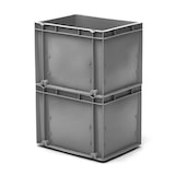 thumbnail of Caja Plástica Eurobox 26 litros Gris Cerrada 30 x 40 x 30 cm