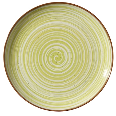 METRO Professional Bajo plato Madleen, cerámica de gres, Ø 31 cm, verde, 6 unidades