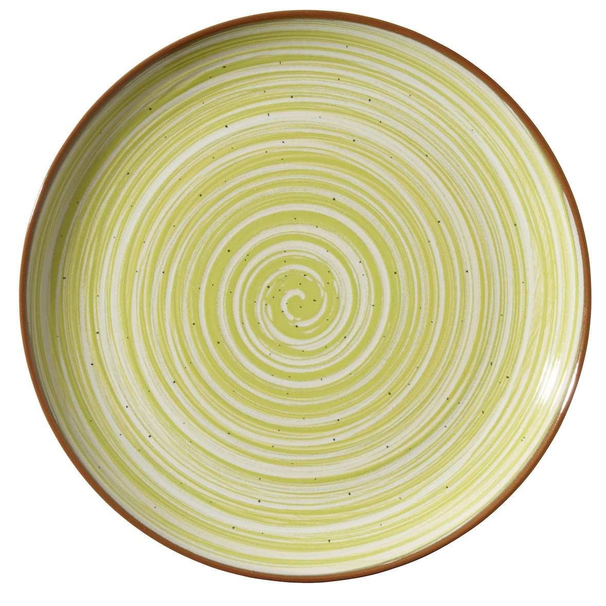 METRO Professional Prato marcador Madleen, grés, Ø 31 cm, verde, 6 unidades