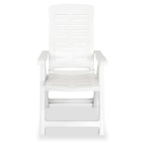 thumbnail of vidaXL Tuinstoelen 2 st verstelbaar kunststof wit