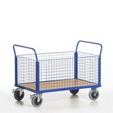 thumbnail of Rollcart Gitter-Vierrandwagen 02-6118, Ladefläche 1200x770mm, Tragkraft: 600 kg, blau