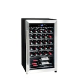 thumbnail of Cantinetta frigo per vino La Sommelière da 34 bottiglie, 37 dB, nera con porta in acciaio inox, classe energetica G LS34A