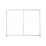 thumbnail of Showdown Textil Raumteiler Basic - 200-150 Doppel Hexagon - Grau - Silberner Rahmen
