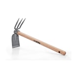 thumbnail of Kit di attrezzi da giardino VITO da 9 pezzi con manico in faggio forgiato a mano, acciaio inossidabile e ferro