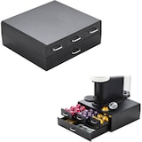 thumbnail of BRASQ Capsulehouder voor Nespresso cups - voor Dolce Gusto cups - Tot 50 cups - Koffiecups houder Zwart - Opbergbox met 4-lades