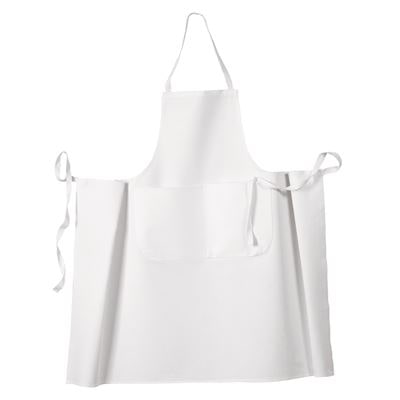Tablier de cuisine valet blanc 105 x 100 cm x 10 Molinel