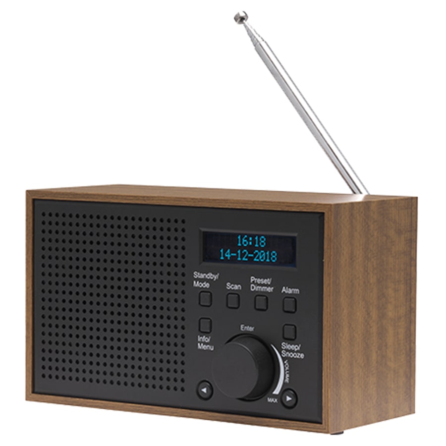 Denver DAB-46DARK GREY Radio Internet Analog & Digital Schwarz, Braun