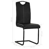 thumbnail of vidaXL Eetkamerstoelen 2 st kunstleer zwart