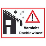 thumbnail of Vorsicht Dachlawine Achtung Schild A5 (148x210mm)