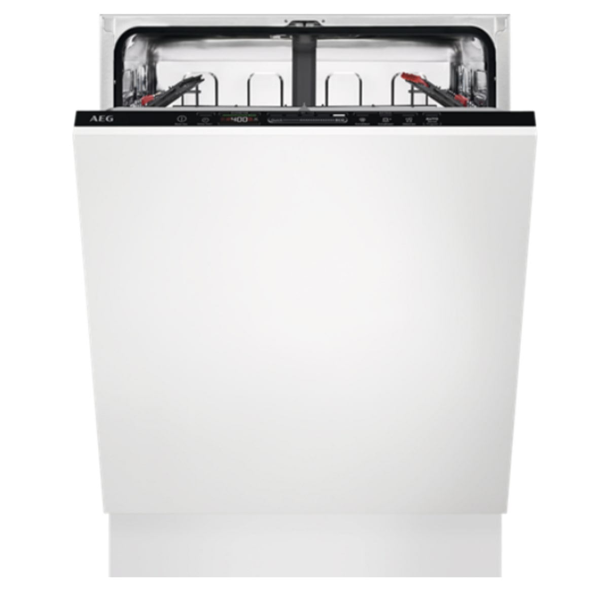 AEG FSE63307P Vollintegrierter-Geschirrspüler 55 cm breit, 76 cm hoch, AirDry, Besteckkorb, 7 Programme, Extra Leise