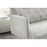 thumbnail of KAWOLA Esszimmerbank CHARME Cord hellgrau 246cm