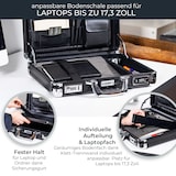 thumbnail of HMF Alu Aktenkoffer Herren mit Zahlenschloss, 45 x 33 x 11 cm, schwarz