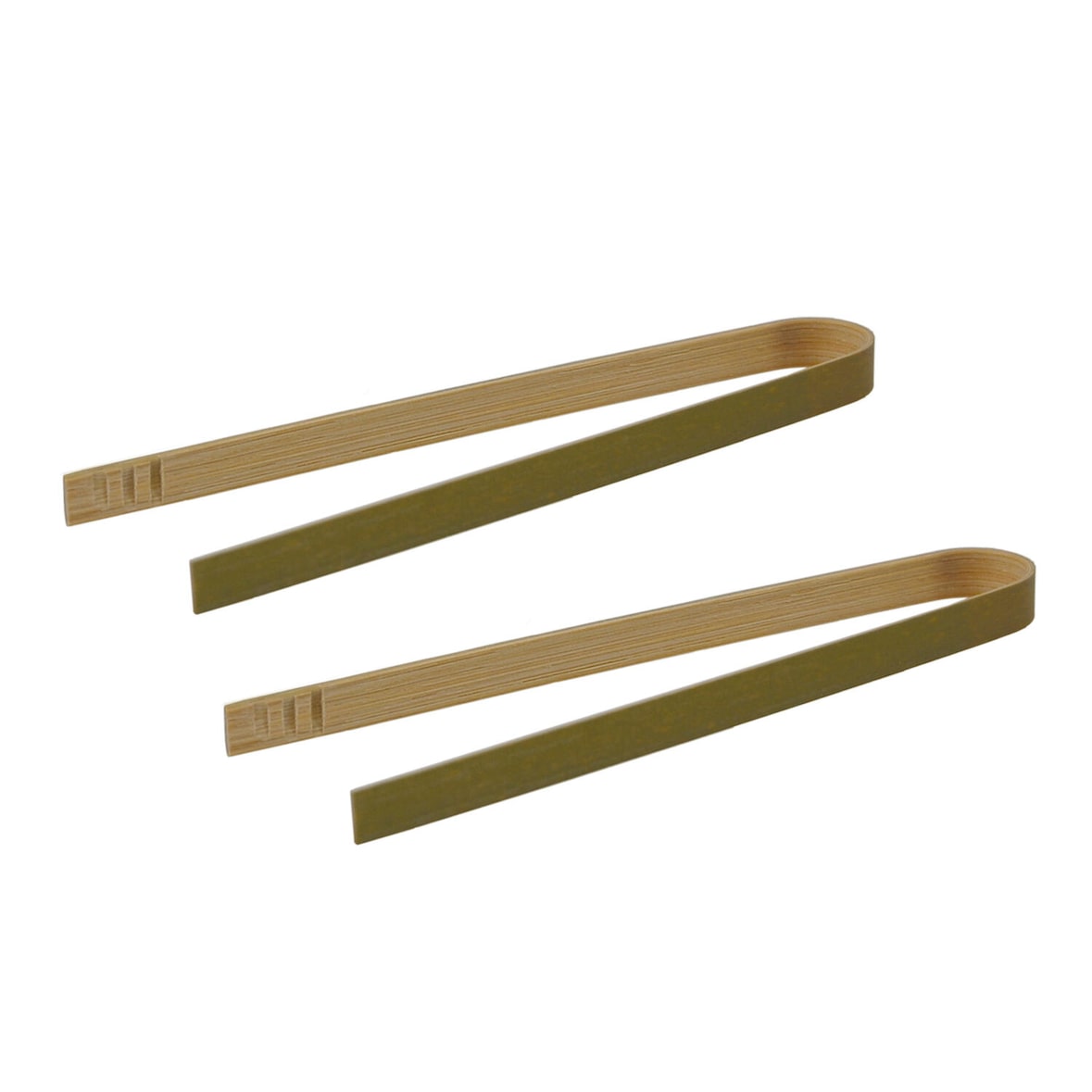 250x Fingerfood Zange aus Bambus 16cm
