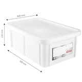 thumbnail of GILAC Bac renforcé HACCP 600 x 400 + couvercle - 35 L - Blanc G119812
