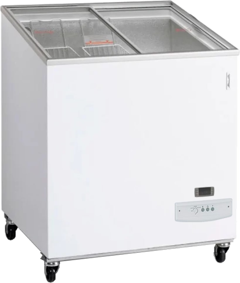 Gefrierschrank mit 2 schiebetüren aus glas - 720x630x890 mm - 200 W 230/1V - 19686480 Eurast