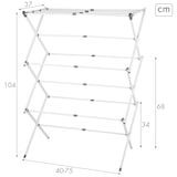 thumbnail of Max Home Estendal dobrável de 3 alturas 40-75x37x104 cm com barra extensível