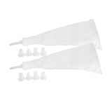 thumbnail of Set van 2 spuitzakken en 10 plastic spuitmondjes, 28 cm, Zenker Smart Pastry
