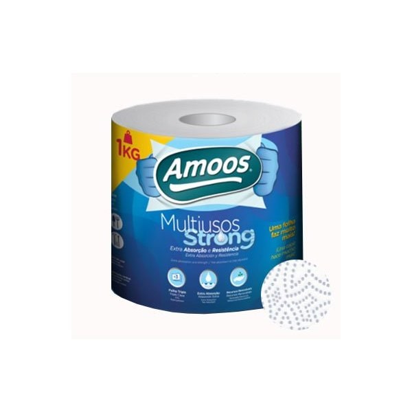 Rollo Multiusos 70mx22cm 63g 3Fls Amoos Fuerte 1 unidad