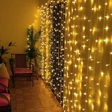 thumbnail of WellHome - Conjunto de Luces de cortina con 172 Luces LED Blanco cálido con control remoto 40 cuerdas
