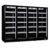 thumbnail of Romux® Armadio Espositore Congelatore 2200 Litri 4 Porte Nero con illuminazione a LED Ventilato | Congelatore Professionale